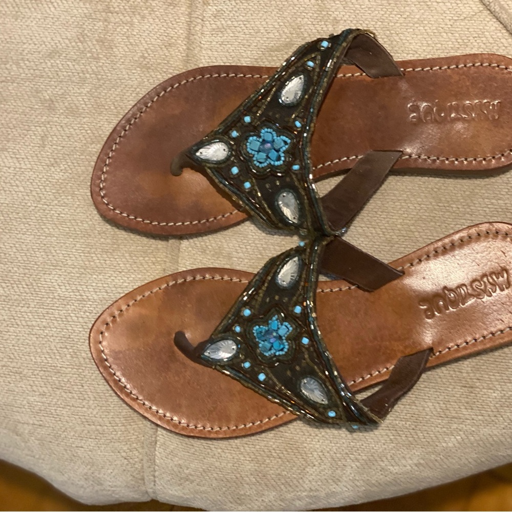 Mystique Boutique Turquoise Sandals